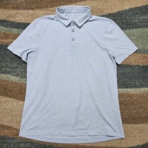 Lululemon Men’s Polo Shirt Gray Athletic Performance Golf Style Size L